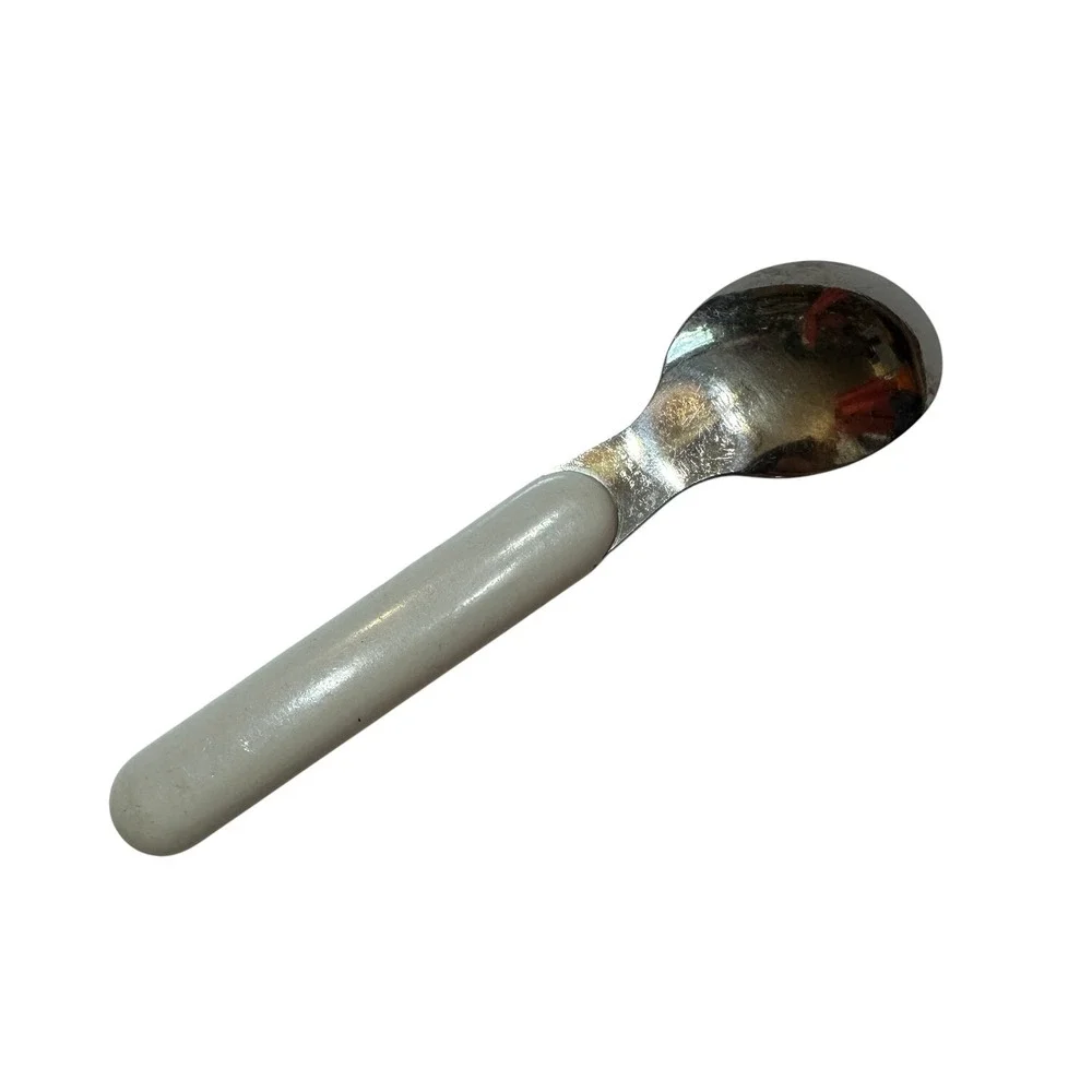 VTG Veggie Tales Baby Spoon Bob & Larry Toddler Spoon‎ 2000 Big Idea Stainless